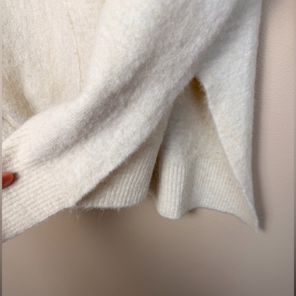 AllSaints Lock Roll Neck Asymmetric Sweater | Ivory | Small | EUC - Picture 13 of 13